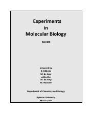 blg 888|Biology Program .